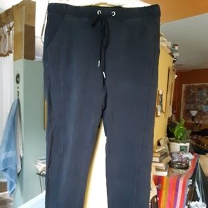 Anthropologie skinny black joggers